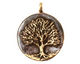 Green Girl Bronze Tree Pendant 34x28