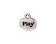 TierraCast Antique Silver (plated) Play Charm w/ Glue In 14mm