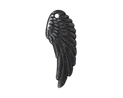 TierraCast Gunmetal Wing Pendant 10x27mm