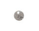 Nunn Design Antique Silver (plated) Mini Circle Flower Tag 12mm