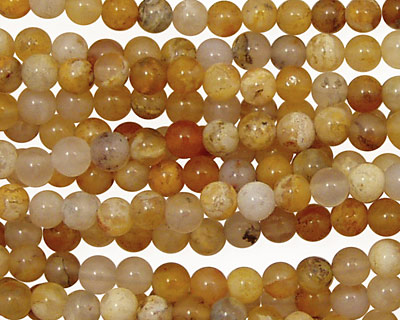 Idaho Plume Agate Round 4mm