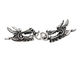 Saki Sterling Silver 2 Headed Dragon Clasp 65x14mm
