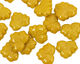 Czech Glass Olivine Maple Leaf 10x13mm