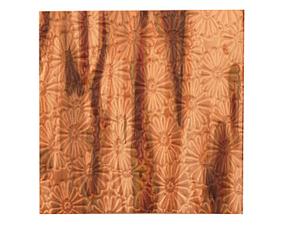 Lillypilly Enchantment Raised Flower Embossed Patina Copper Sheet 3