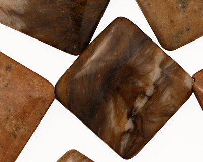 Madagascar Petrified Wood Diamond 32mm