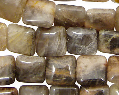 Black Sunstone Puff Square 12mm