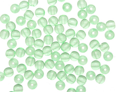 Czech Glass Peridot Round 4mm