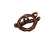 Green Girl Shibuichi Branch Toggle Clasp 20x16mm, 22mm