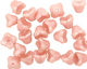 Czech Glass Luster Pink Bellflower 6x7mm
