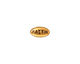 TierraCast Antique Gold (plated) Faith Word Bead 11x6mm