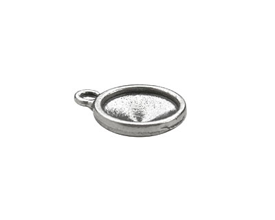 TierraCast Antique Pewter (plated) Faceted Drop 14x17mm