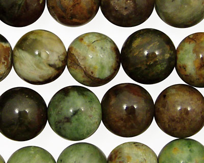 Petrified Green Opal Round 12mm