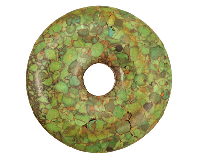 Green Mosaic Magnesite Donut 45mm