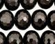 Black Onyx Faceted Rondelle 13x18mm
