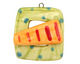 Jangles Ceramic Lime Dots Toggle Clasp 38-40x45-46mm, 38mm bar