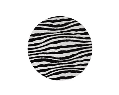 Lillypilly Black Zebra Anodized Aluminum Disc 25mm, 22 gauge