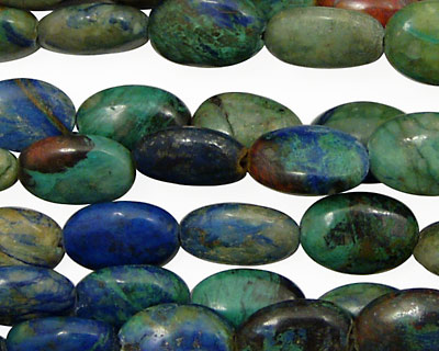 China Chrysocolla Flat Oval 10x8mm