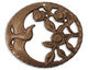 Vintaj Natural Brass Rose Jay 47x41mm