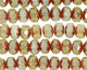 Czech Glass Metallic Sea Spray Fire Polished Rondelle 6x9mm