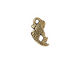 TierraCast Antique Gold (plated) Koi Charm 17x9mm