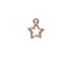 TierraCast Rhodium (plated) Open Star Charm 11x13mm