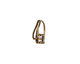 Antique Brass (plated) Hook & Eye Crimp Clasp 16x5mm (hook), 13x5mm (eye)