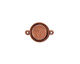 Nunn Design Antique Copper (plated) Raised Tag Mini Circle Connector 25x13m