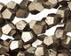 Golden Pyrite (silver tone) Faceted Nugget 9-10x8-9mm