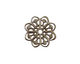 Stampt Antique Pewter (plated) Ginkgo Filigree 20mm