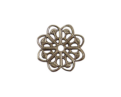 Stampt Antique Pewter (plated) Ginkgo Filigree 20mm