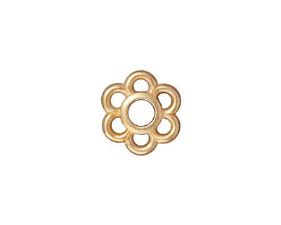 TierraCast Gold (plated) 6 Petal Link 14mm
