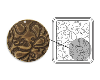 Vintaj DecoEtch Die Paisley Swirl 2 3/8