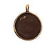Green Girl Bronze Round Bezel 30x38mm