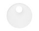 Crystal Recycled Glass Off Center Donut 30mm