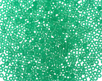 TOHO Transparent Frosted Dark Peridot Round 11/0 Seed Bead