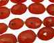 Carnelian (natural-orange) Faceted Oval 12-18x10-13mm