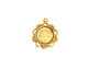 Stampt Antique Gold (plated) Spring Blossom Round Setting 9mm