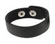 Black Leather Cuff Bracelet 7/8"