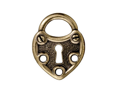 TierraCast Antique Brass (plated) Lock Link 19x25mm