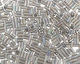 TOHO Transparent Rainbow Gray Bugle #1 Seed Bead