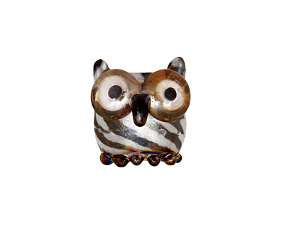 Unicorne Beads Tiny Mini Owl 14mm