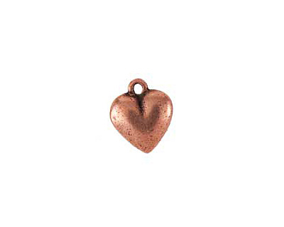 Nunn Design Antique Copper (plated) Heart Charm 12x15mm