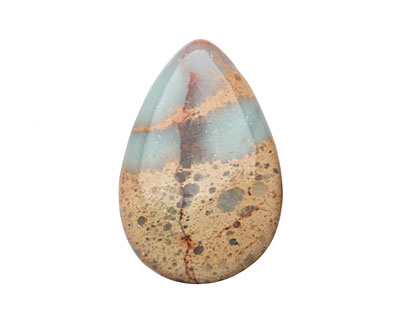 Impression Jasper Teardrop Pendant 20x30mm