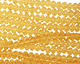 Amber Crystal Faceted Rondelle 4mm