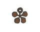 The Lipstick Ranch Rusted Iron Miniature Daisy Pendant 18mm