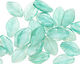 Czech Glass Spearmint Leaf Drop 8x12mm