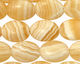 Yellow Lace Calcite Flat Oval 16x12mm
