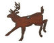 The Lipstick Ranch Rusted Iron Deer Pendant 68x61mm