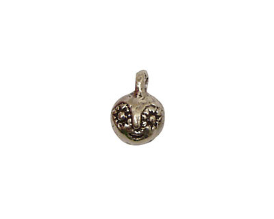 Green Girl Pewter Tiny Head Dangle 10x12mm