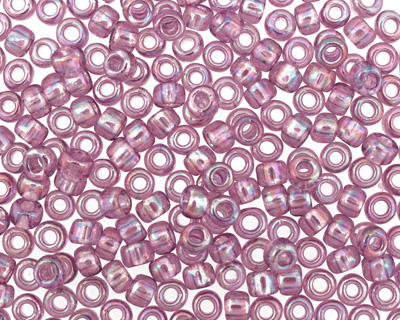 TOHO Transparent Rainbow Light Amethyst Round 6/0 Seed Bead